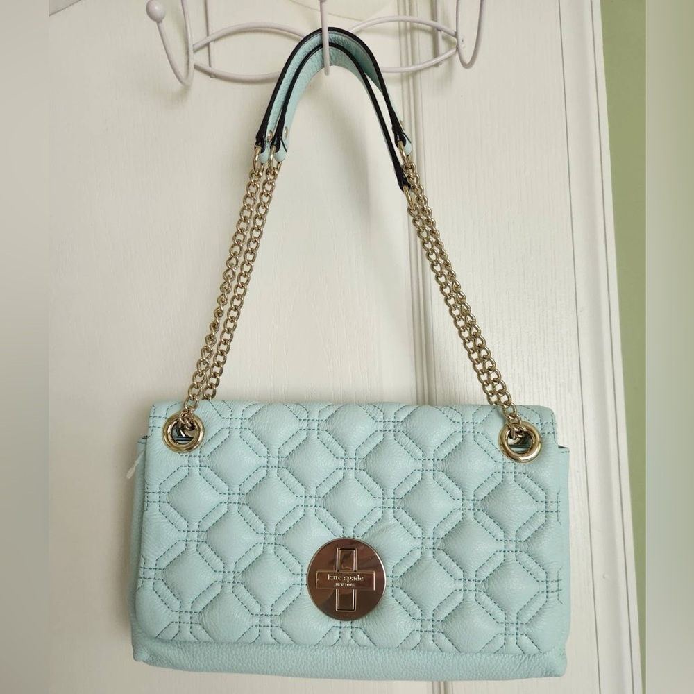 (New) Kate Spade Mint Quilted Shoulder Bag